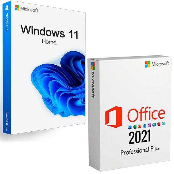 Microsoft Windows 11 Home + Microsoft Office 2021 Professional Plus - USA
