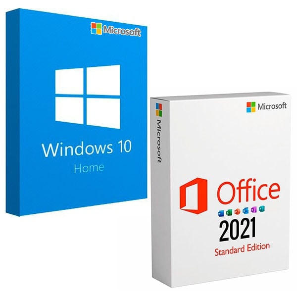 Microsoft Windows 10 Home + Microsoft Office 2021 Professional Plus - USA