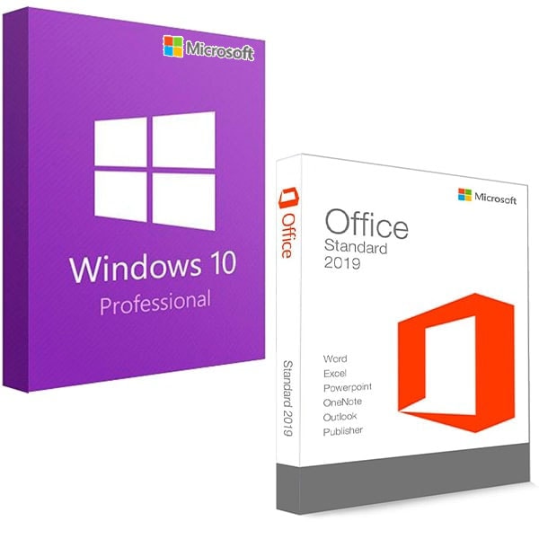 Microsoft Windows 10 Professional + Microsoft Office 2019 Standard