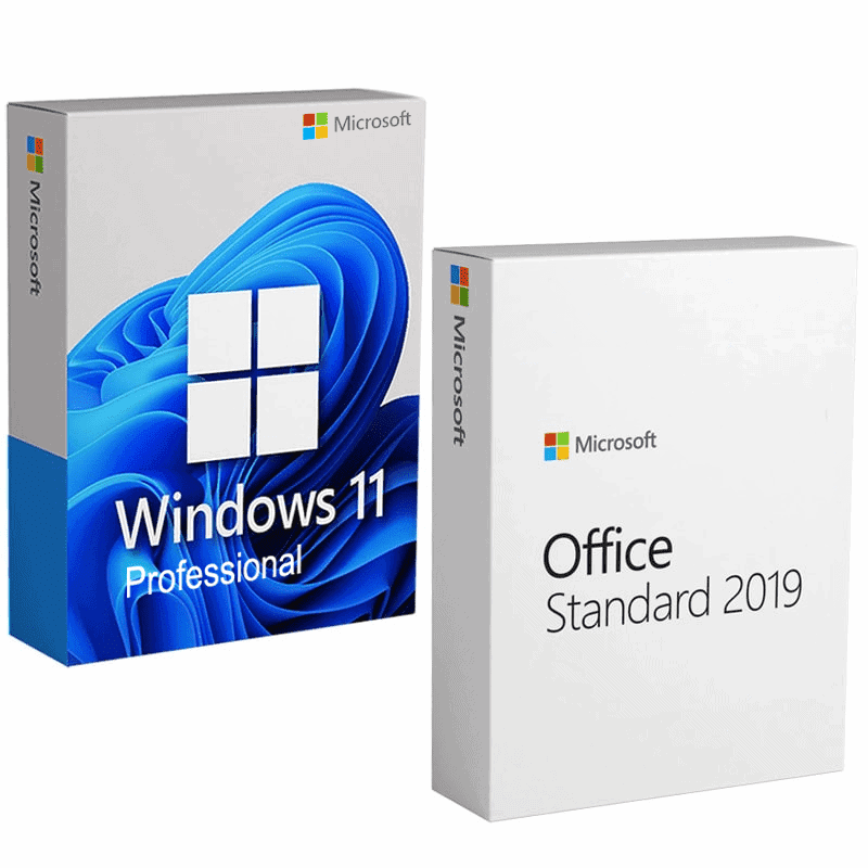 Microsoft Windows 11 Pro + Microsoft Office 2019 Standard - USA